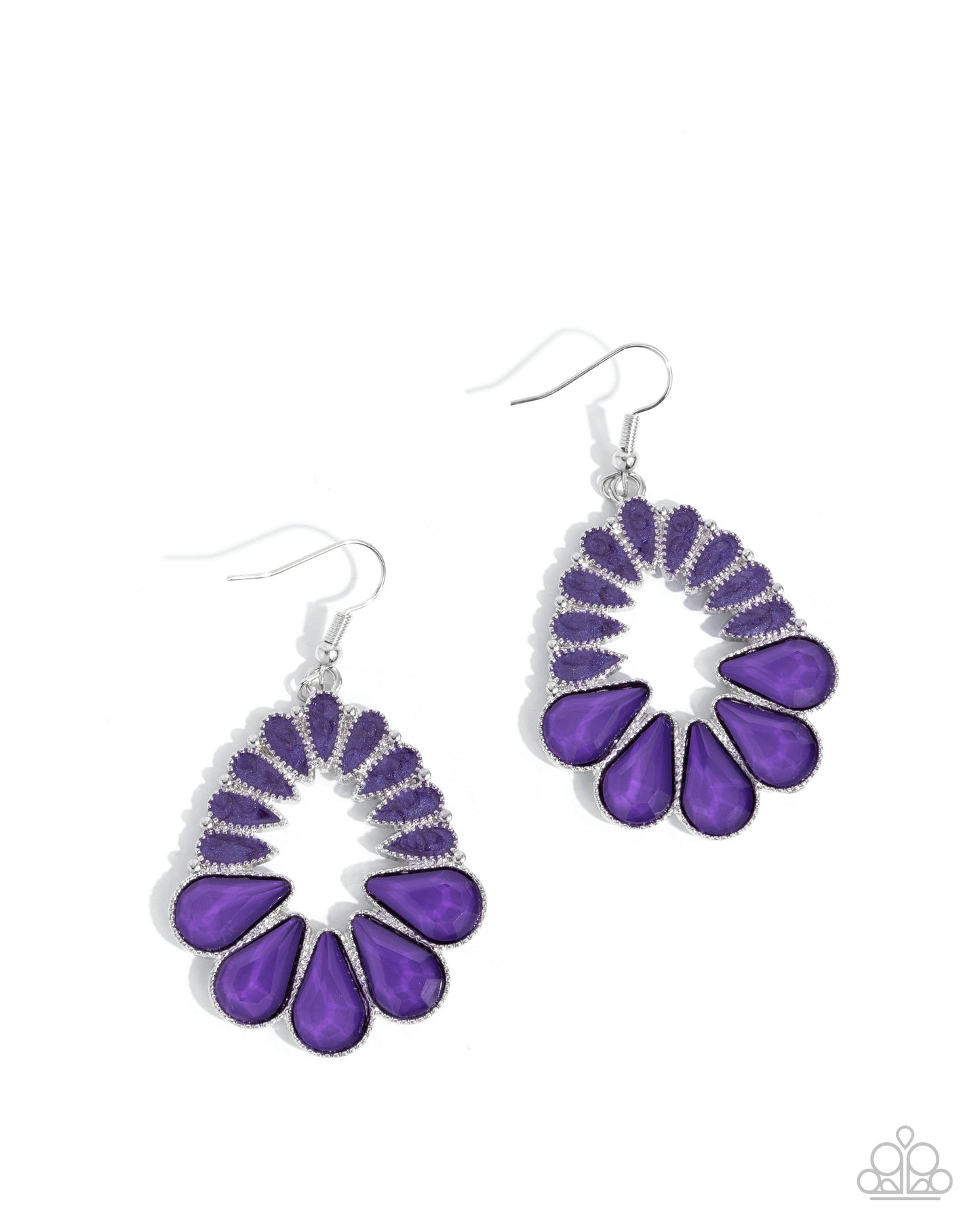 Mesmerizing Moment Purple Earring - Paparazzi Accessories
