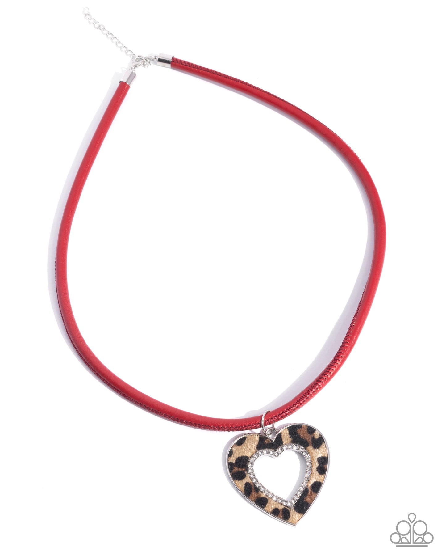Ferocious Flirt Red Heart Necklace - Paparazzi Accessories