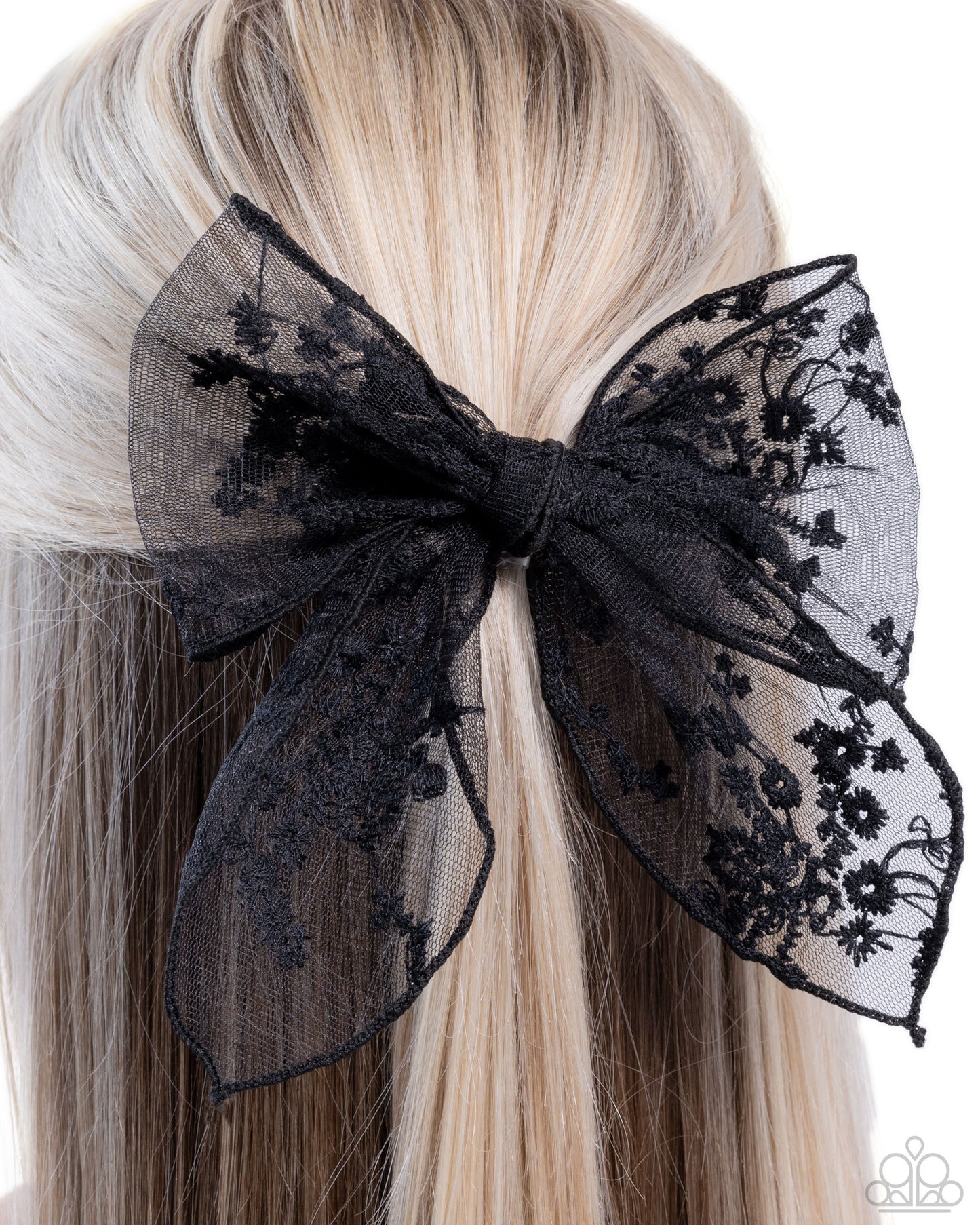 Catwalk Chic Black Hair Bow - Paparazzi Accessories