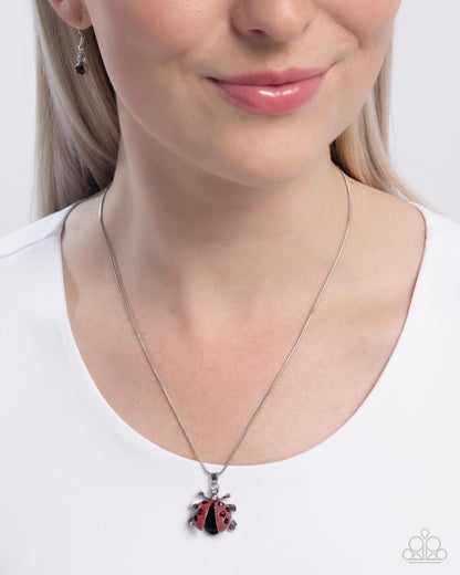 Ladybug Legend Red Necklace - Paparazzi Accessories