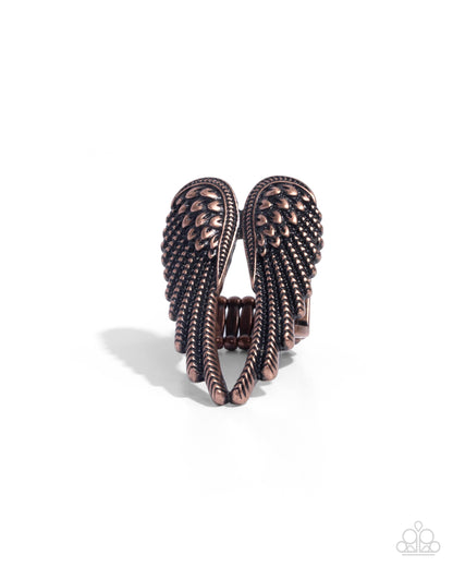 Angelic Actress Copper Ring - Paparazzi Accessories