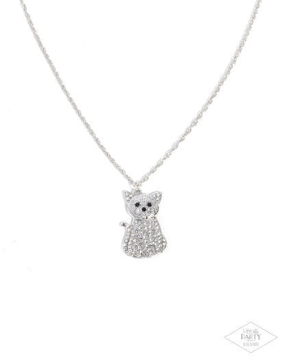 Cat Call White Necklace - Paparazzi Accessories