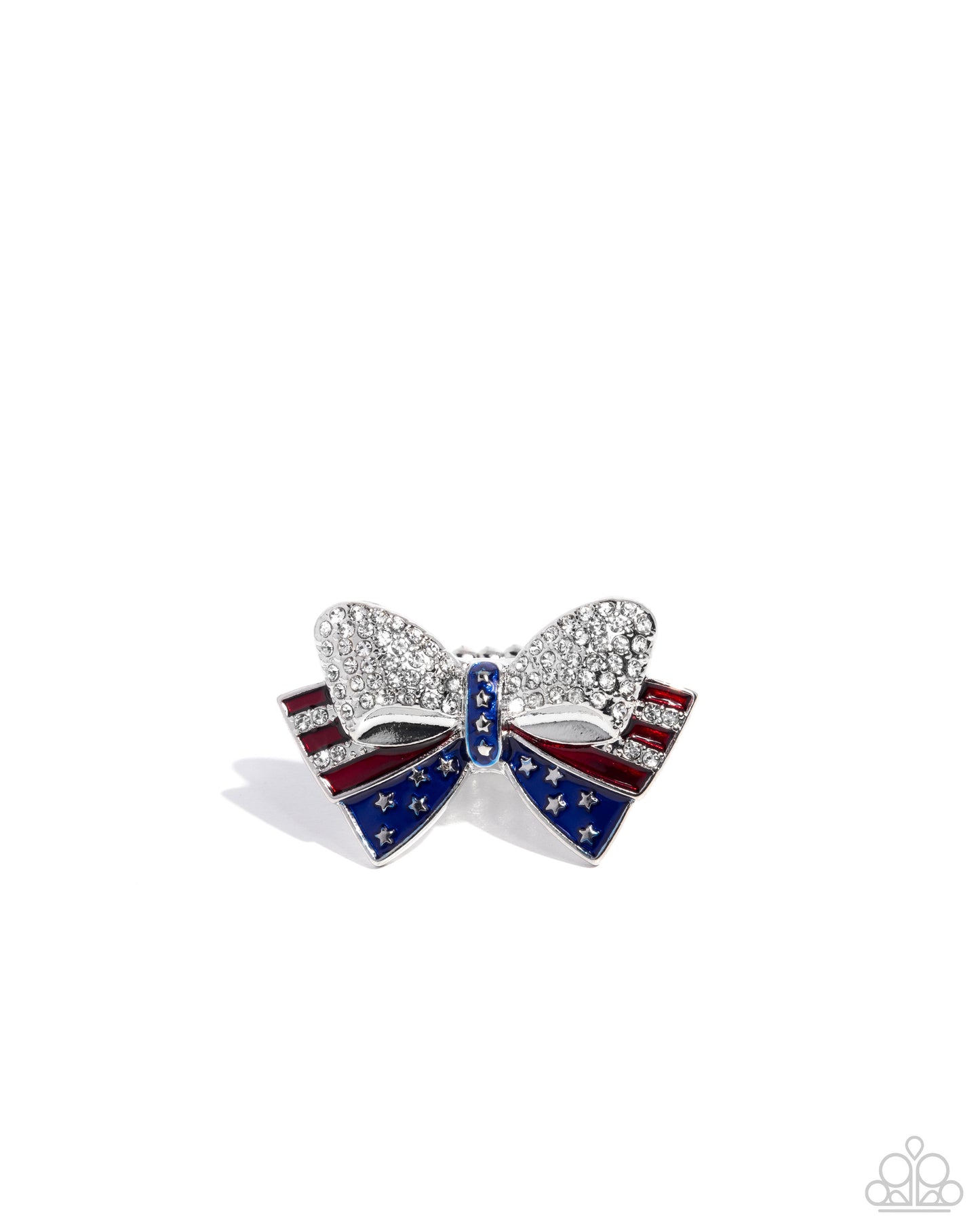 Uncle Sam Statement Multi USA Bow Ring - Paparazzi Accessories