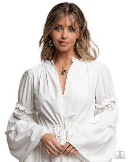 Turtle Theme Complete Look Necklace & Earring Set - Paparazzi Accessories