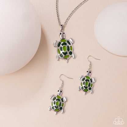 Turtle Theme Complete Look Necklace & Earring Set - Paparazzi Accessories