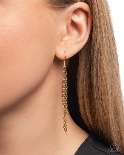 Elaborate Elephant Gold Necklace - Paparazzi Accessories