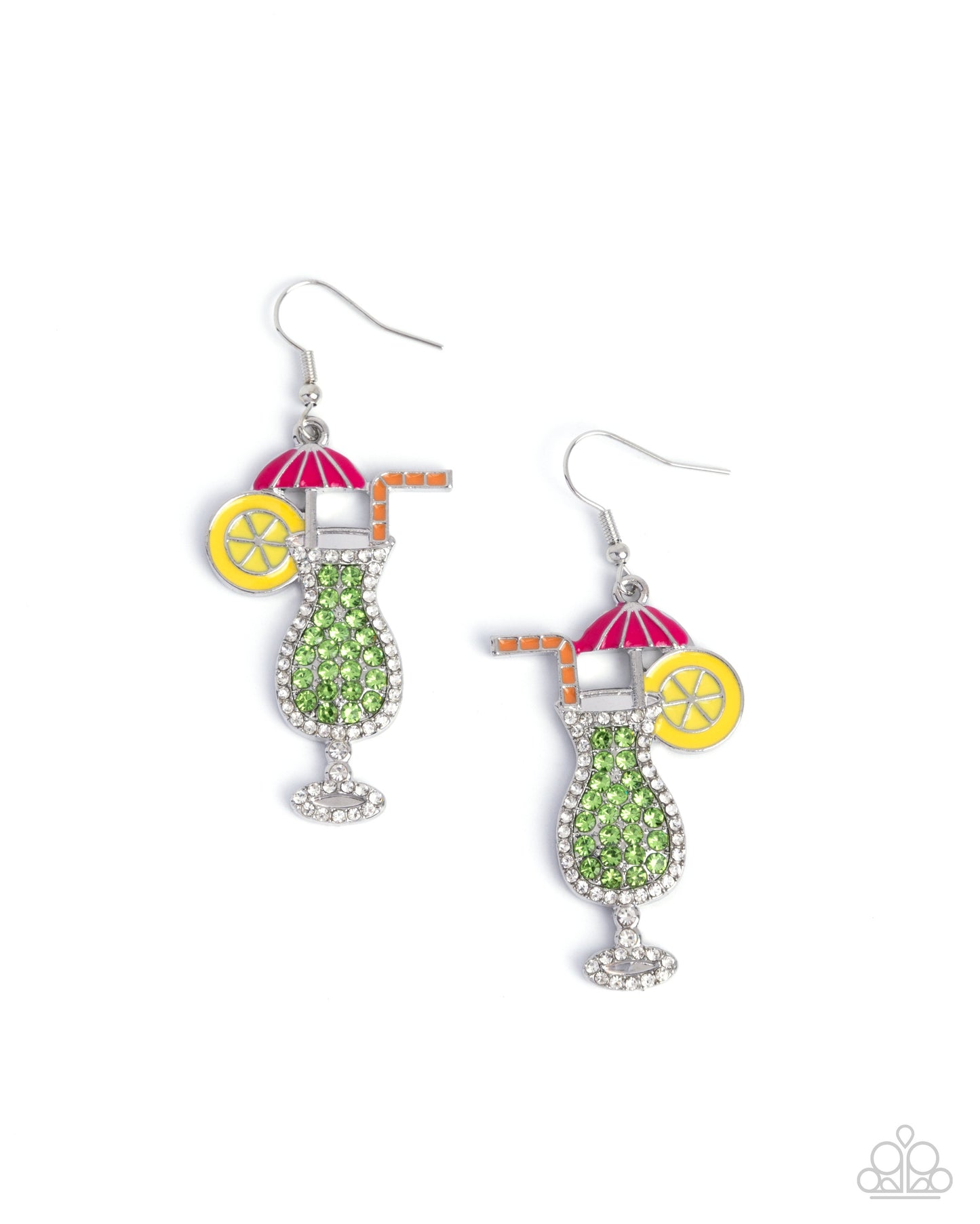 Delightful Daiquiri Green Earring - Paparazzi Accessories