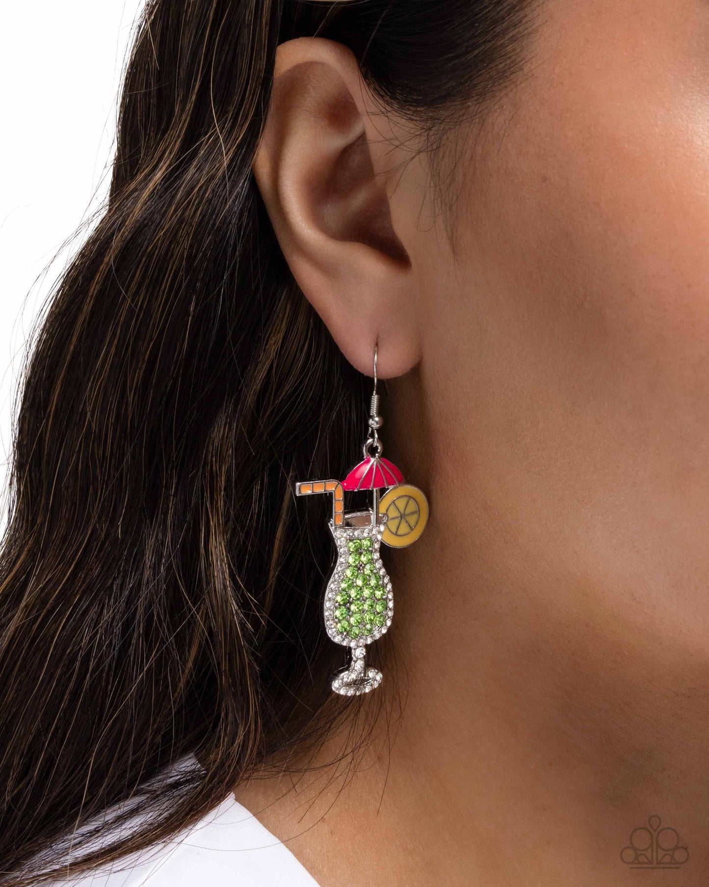Delightful Daiquiri Green Earring - Paparazzi Accessories