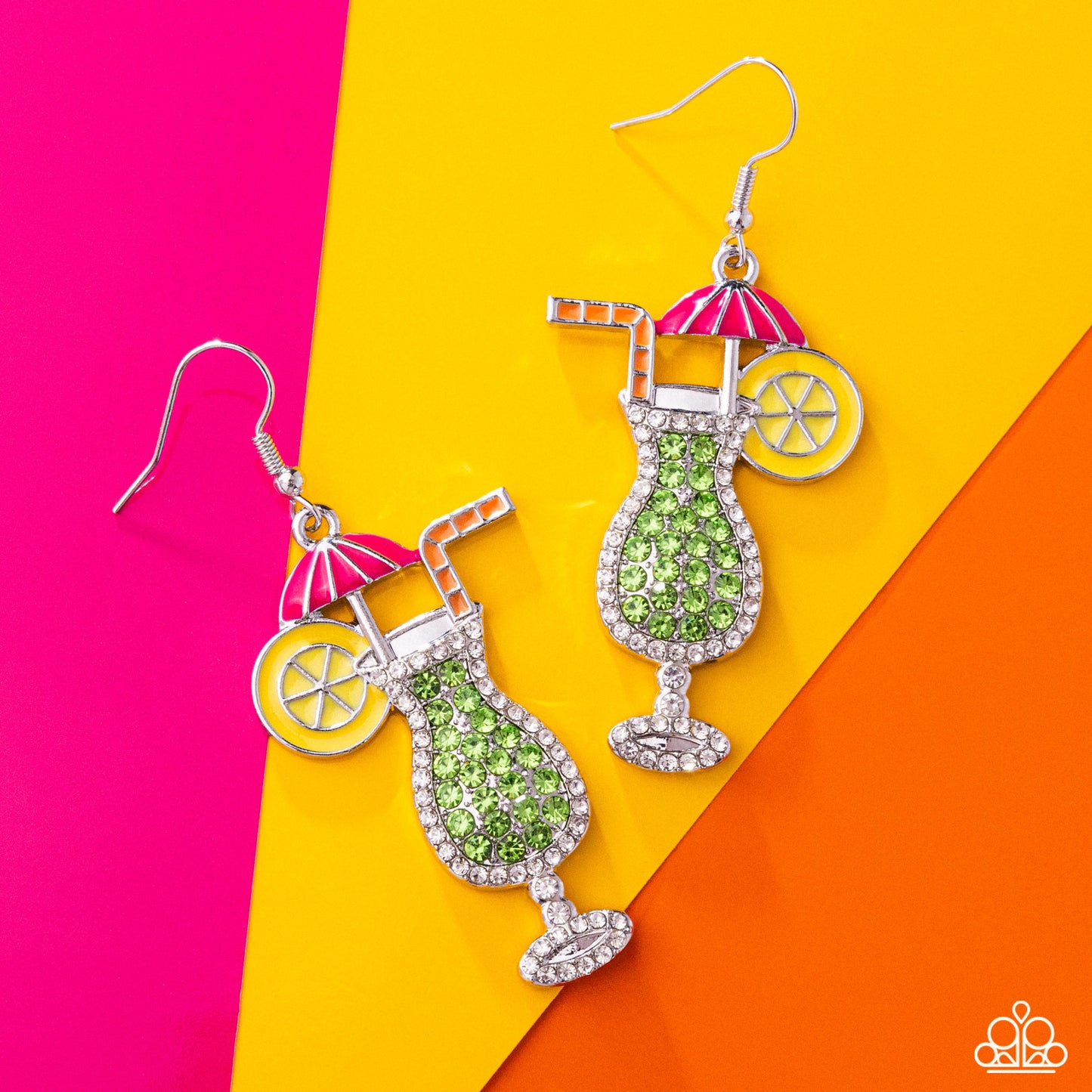 Delightful Daiquiri Green Earring - Paparazzi Accessories