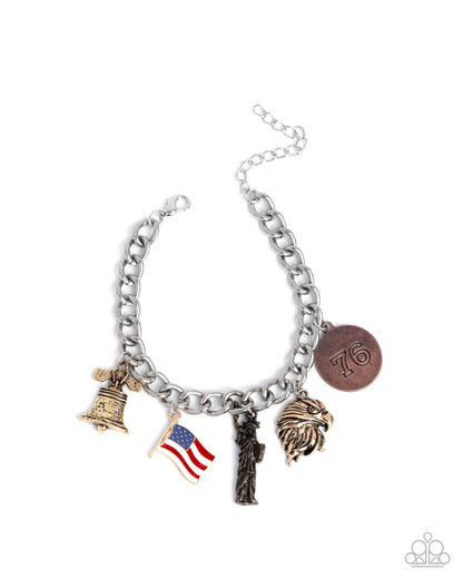 Liberty Legacy Multi Clasp Bracelet - Paparazzi Accessories