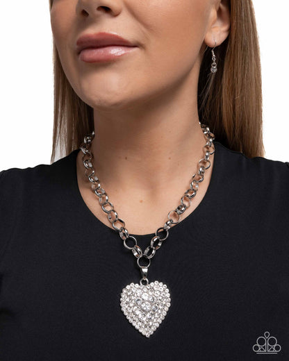 Heartfelt Havana White Necklace - Paparazzi Accessories