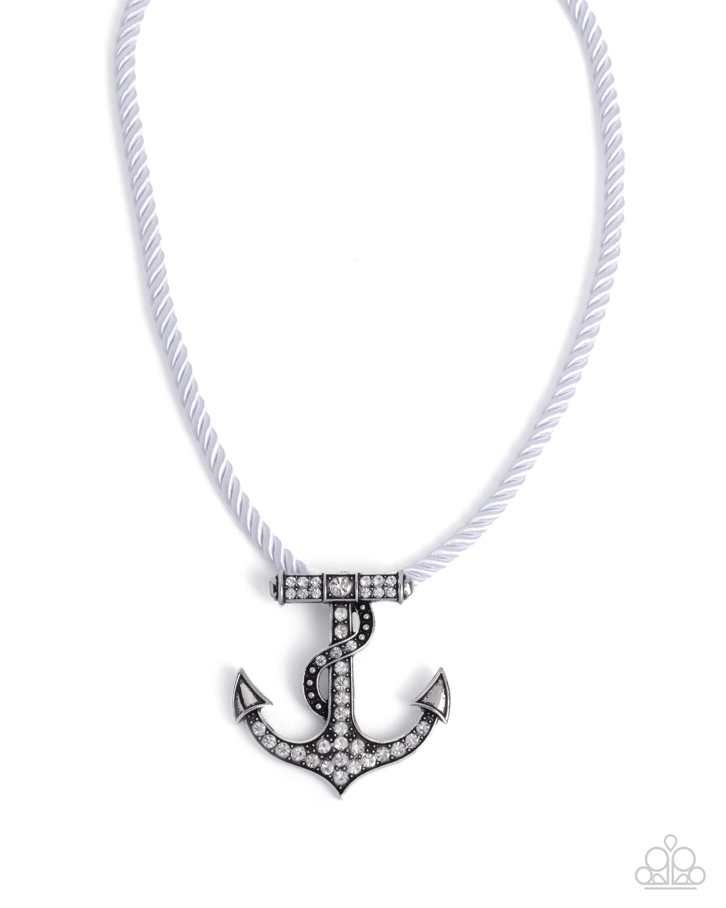 Anchored Allure White Necklace - Paparazzi Accessories
