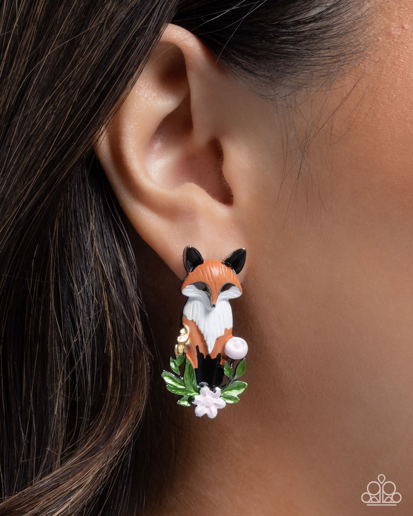 Fox Fanatic Multi Post Earring - Paparazzi Accessories