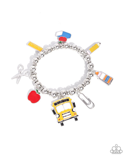 Schoolyard Statement Multi Stretch Bracelet - Paparazzi Accessories