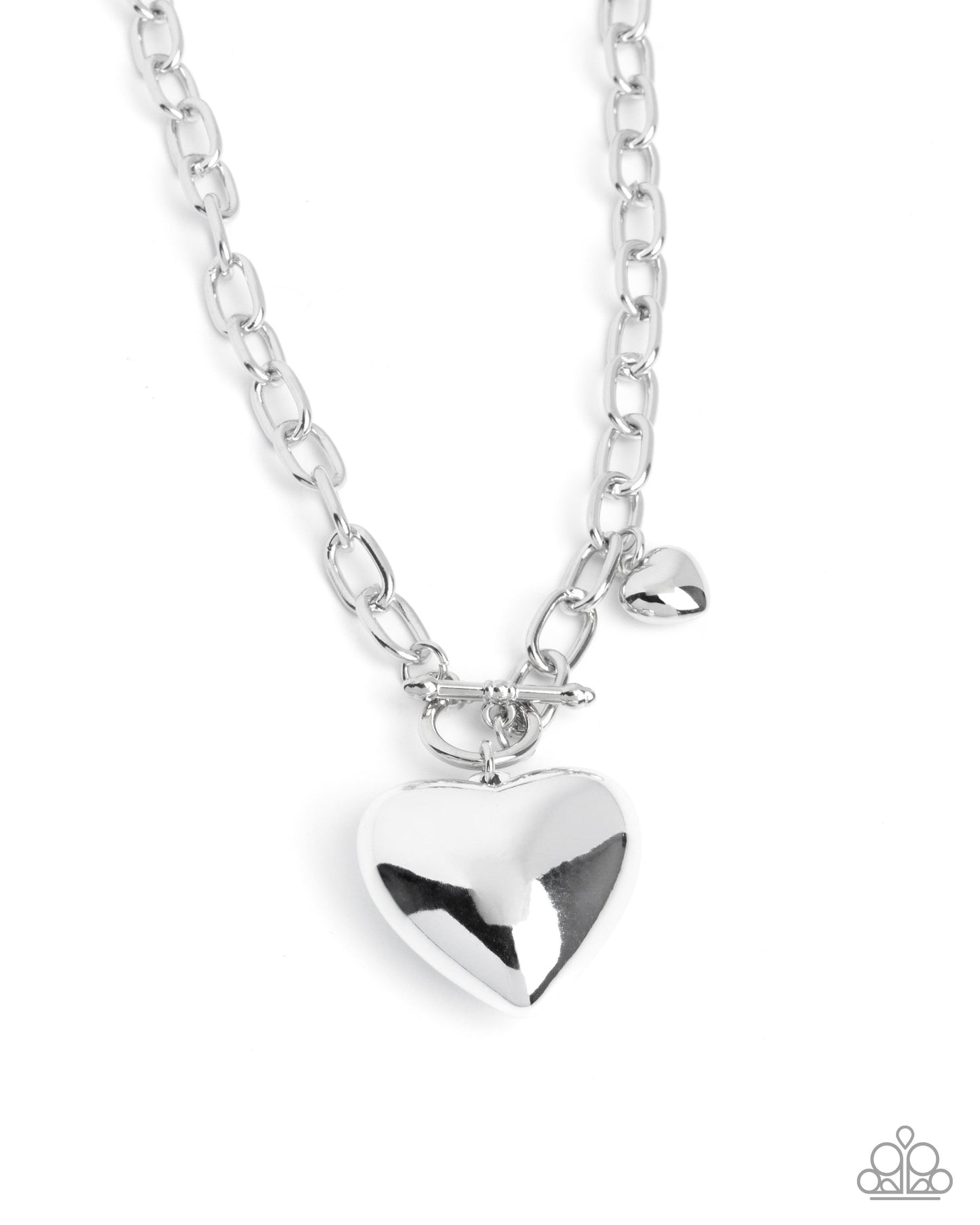 Heartfelt Hangout Silver Necklace - Paparazzi Accessories