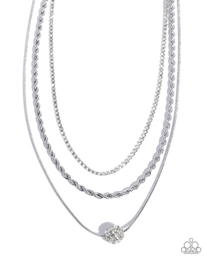 True Love Tiers White Necklace - Paparazzi Accessories