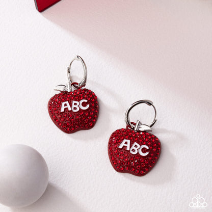 Adorable ABCs Red Apple Earring (July 2025 LOP) - Paparazzi Accessories