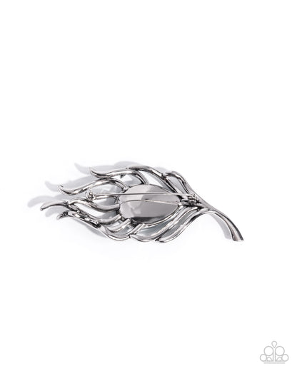 Peacock Pedigree Green Brooch - Paparazzi Accessories