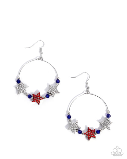 Country Countdown Multi Star Earring - Paparazzi Accessories