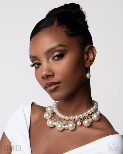 Sophisticated to the Max White Pearl Necklace - Paparazzi Accessories