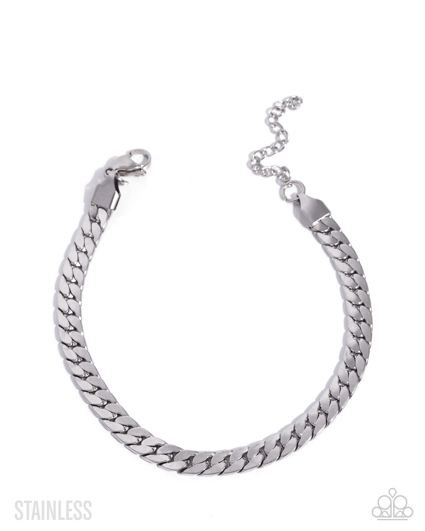 Weekend Wait Silver Stainless Steel Clasp Bracelet