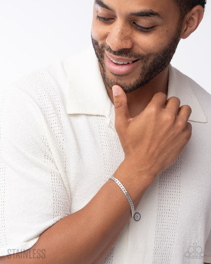 Weekend Wait Silver Stainless Steel Clasp Bracelet