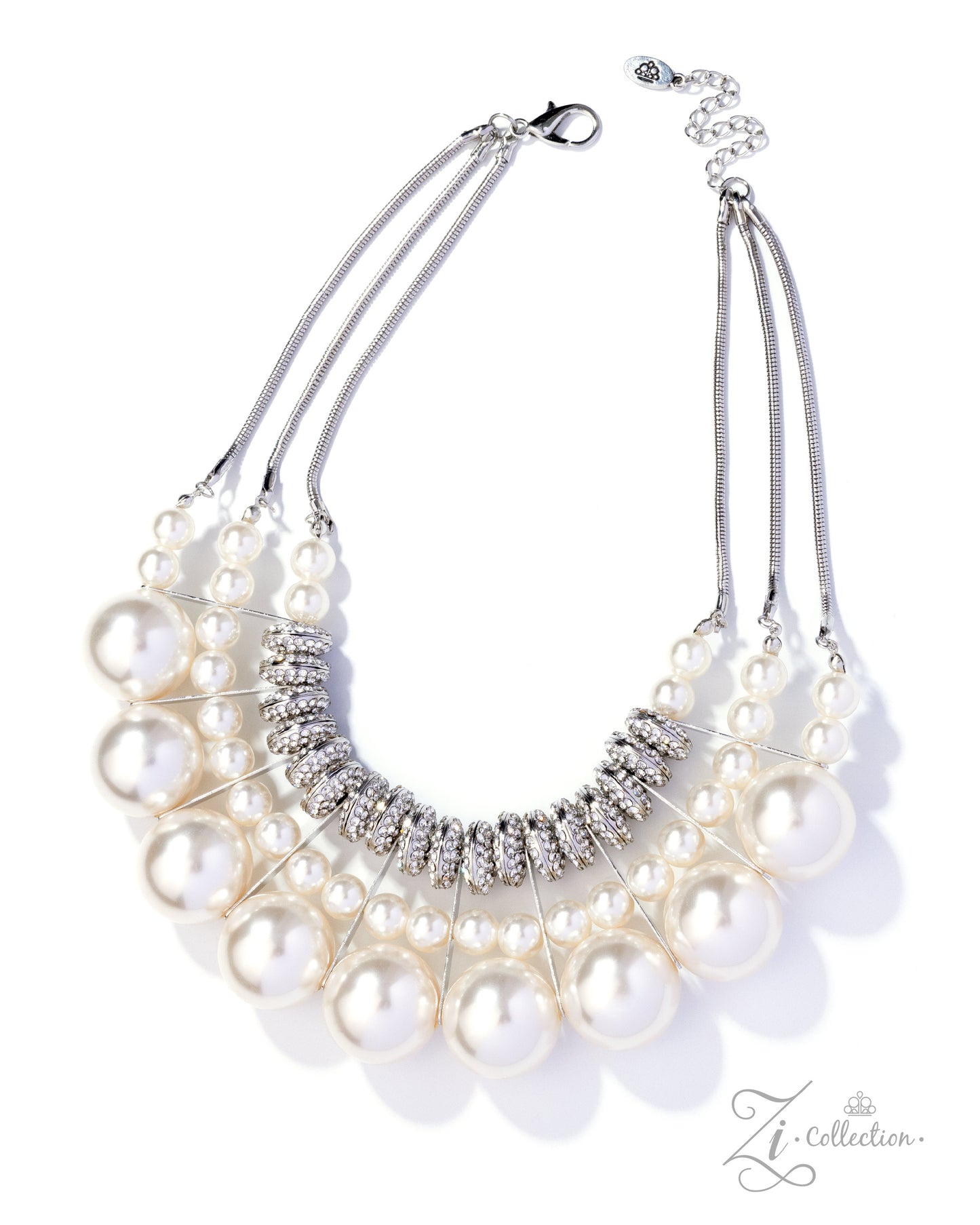 Affluent White Pearl 2025 Zi Necklace - Paparazzi Accessories
