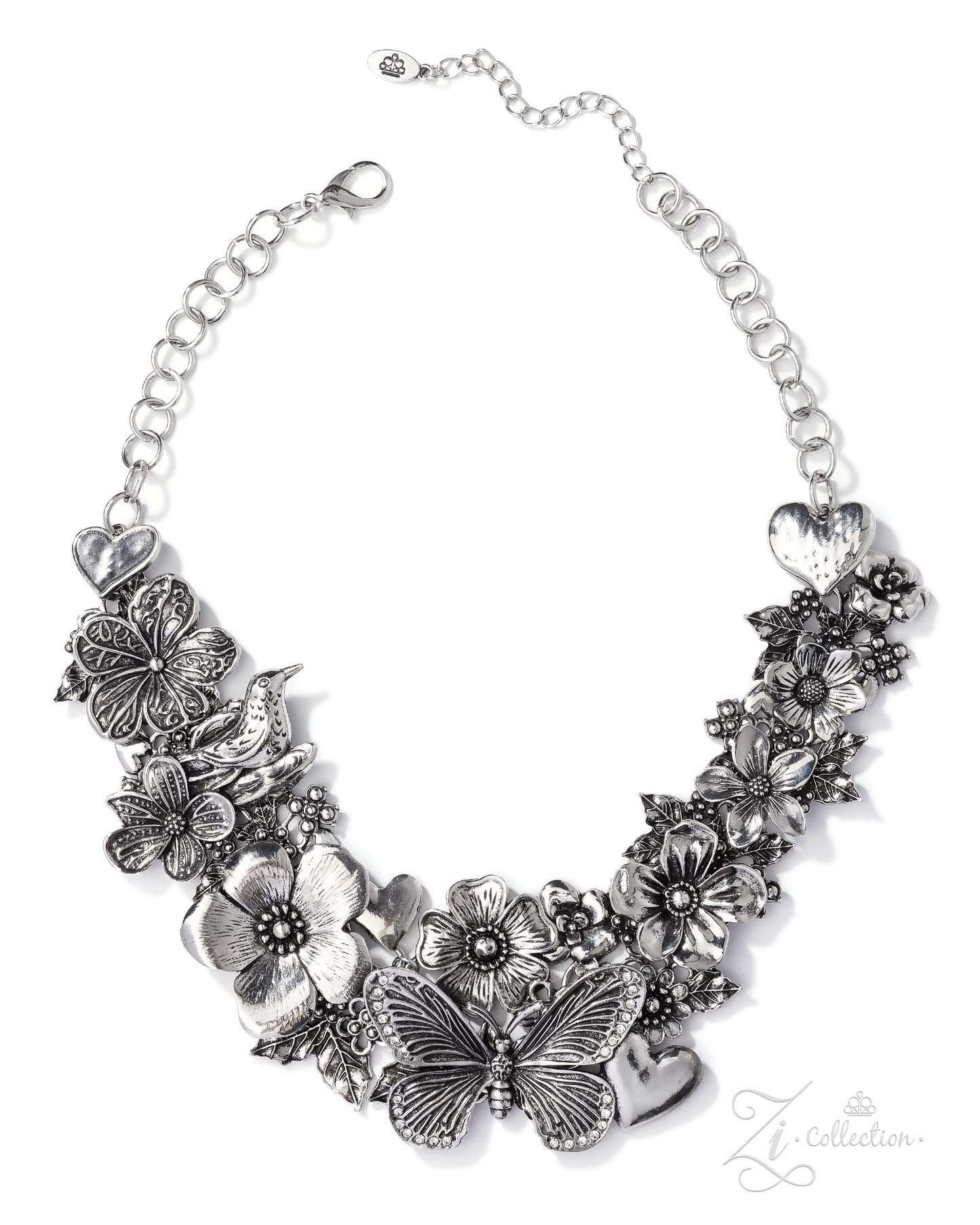 Inquisitive Silver Butterfly 2025 Zi Necklace - Paparazzi Accessories