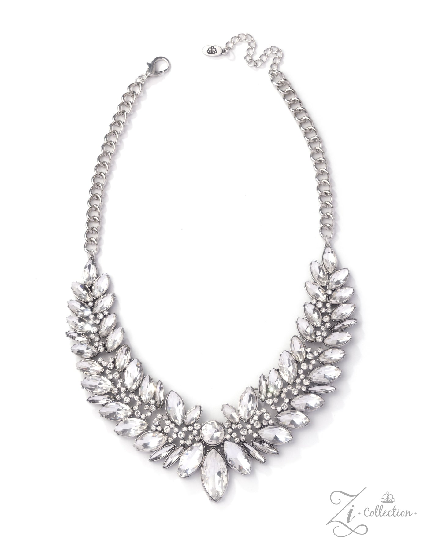 Poised White 2025 Zi Necklace - Paparazzi Accessories