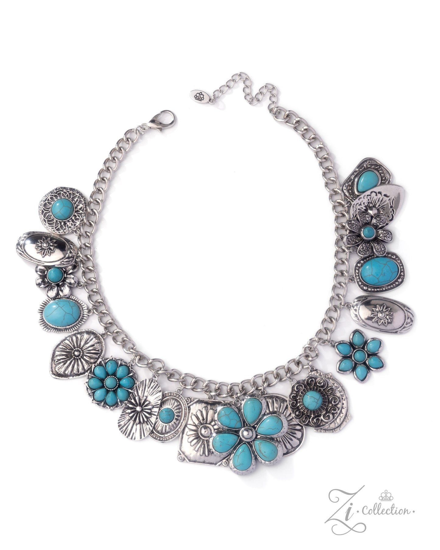 Down-to-Earth Turquoise 2025 Zi Necklace - Paparazzi Accessories
