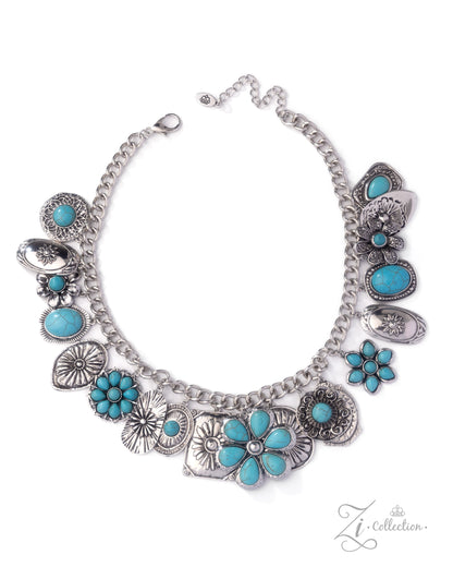Down-to-Earth Turquoise 2025 Zi Necklace - Paparazzi Accessories