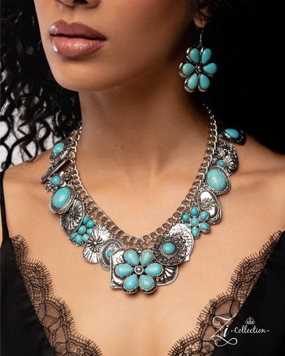 Down-to-Earth Turquoise 2025 Zi Necklace - Paparazzi Accessories