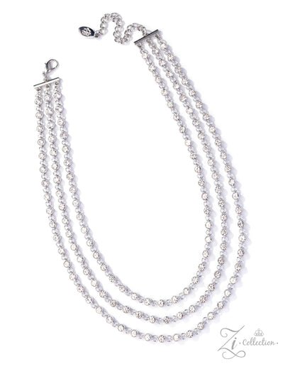 Demure White 2025 Zi Necklace - Paparazzi Accessories