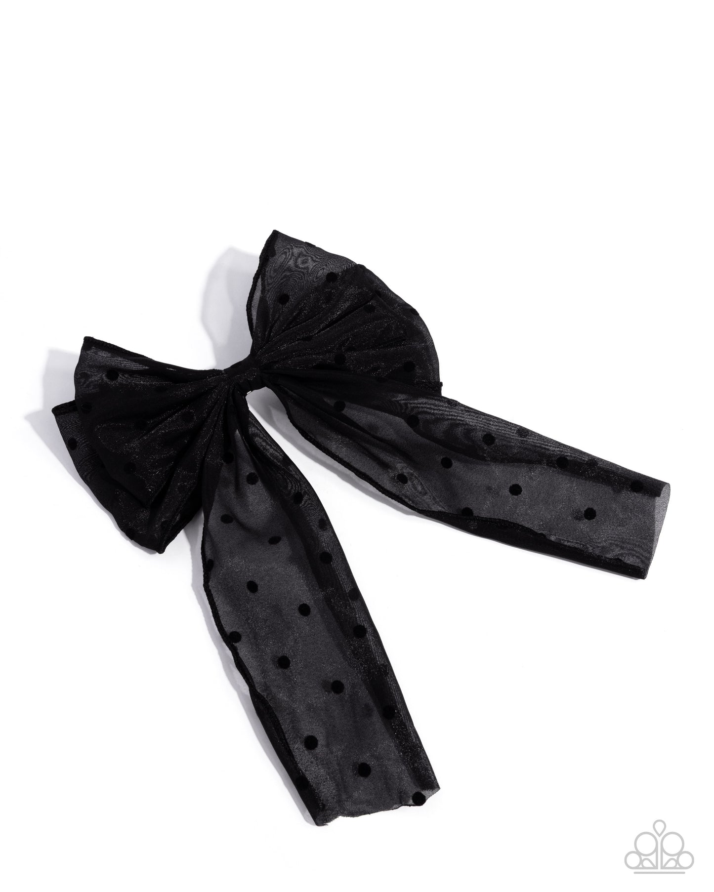 Here We BOW Again Black Hair Bow - Paparazzi Accessories