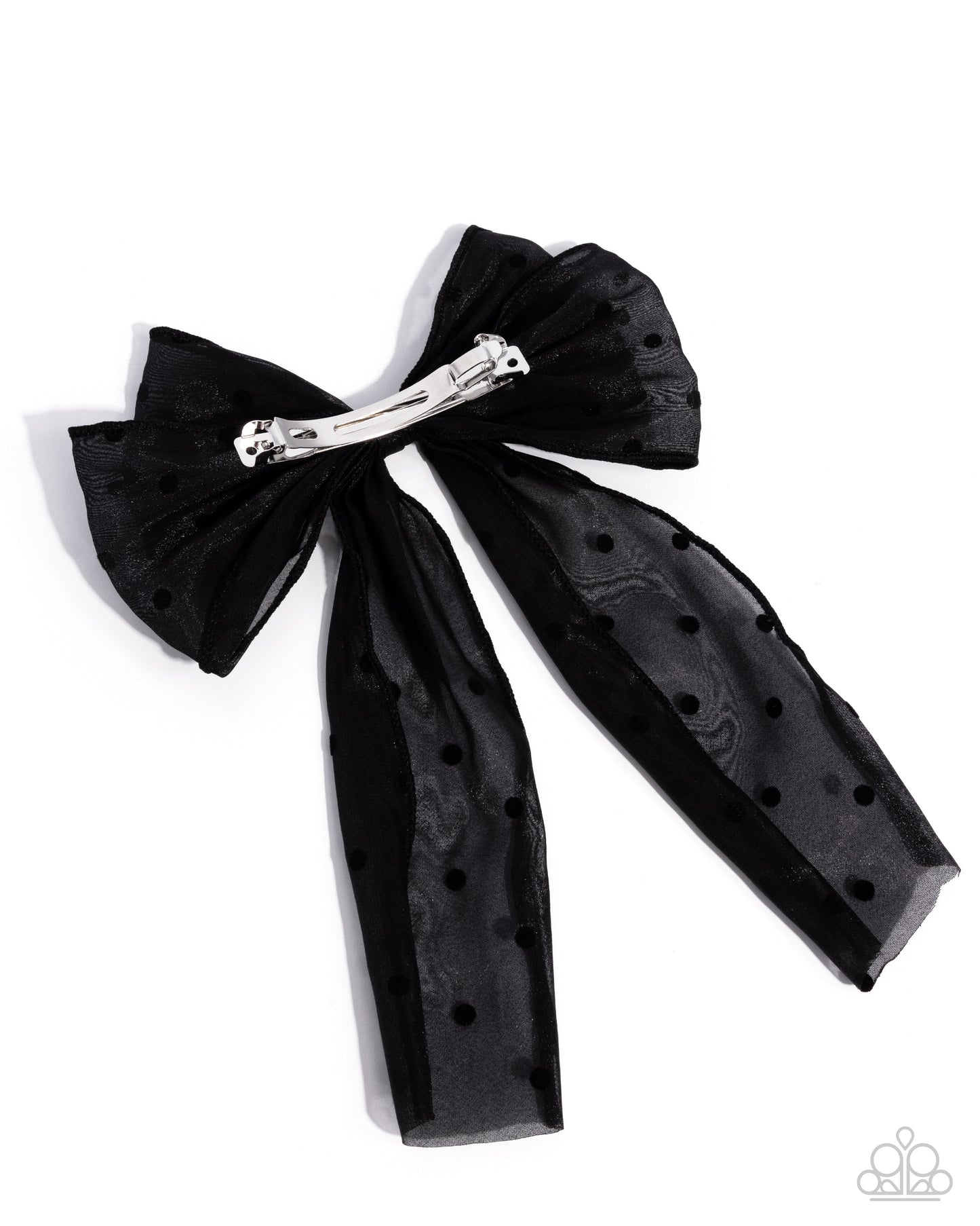 Here We BOW Again Black Hair Bow - Paparazzi Accessories