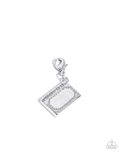 Mother, Tell Me a Story Rhodium-Plated Charm - Paparazzi Accessories