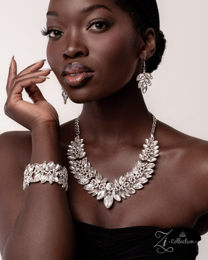 Composed Charm White Stretch 2025 Zi Bracelet - Paparazzi Accessories