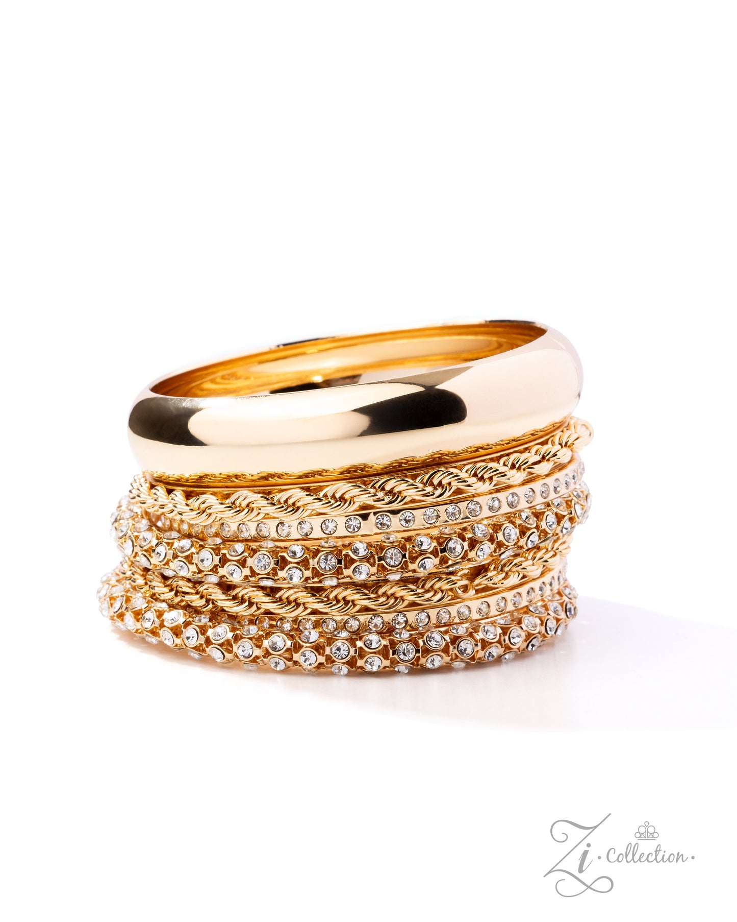 Renowned Radiance Gold Bangles 2025 Zi Bracelet - Paparazzi Accessories