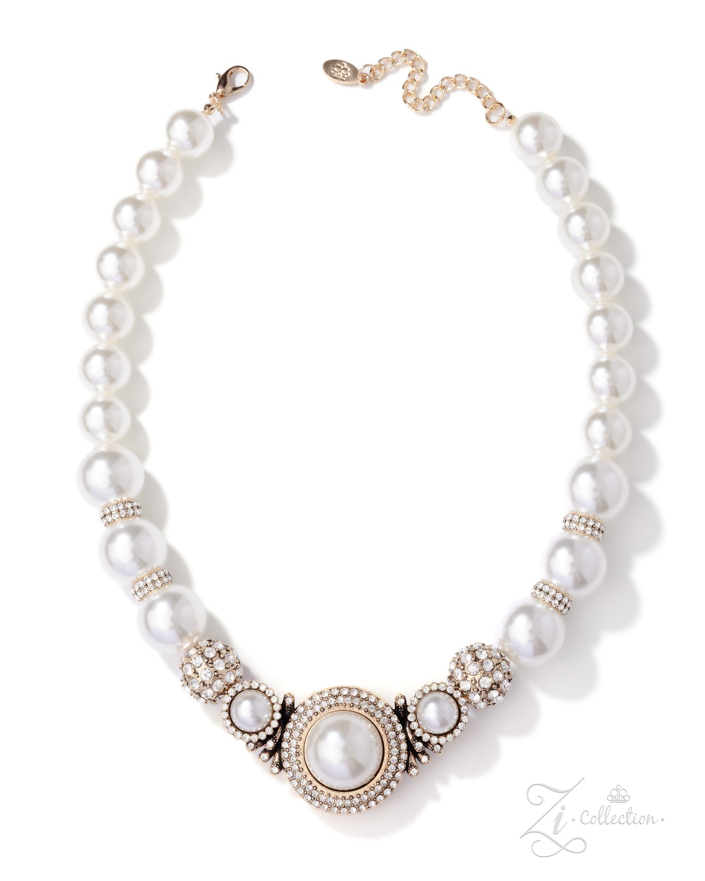 Dignified Gold Pearl 2025 Zi Necklace