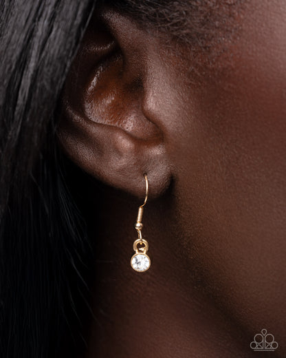 LOCK Show Gold Necklace - Paparazzi Accessories