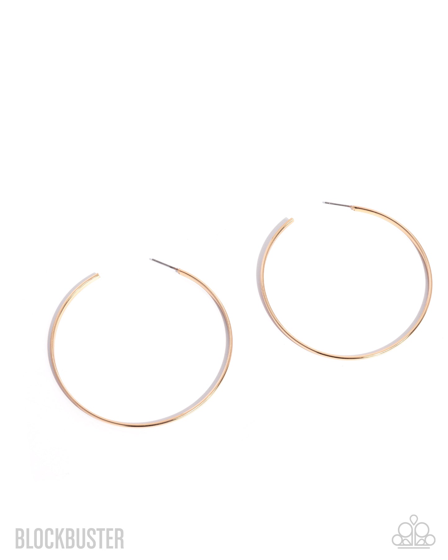 Basic Bombshell Gold Blockbuster Hoop Earring - Paparazzi Accessories