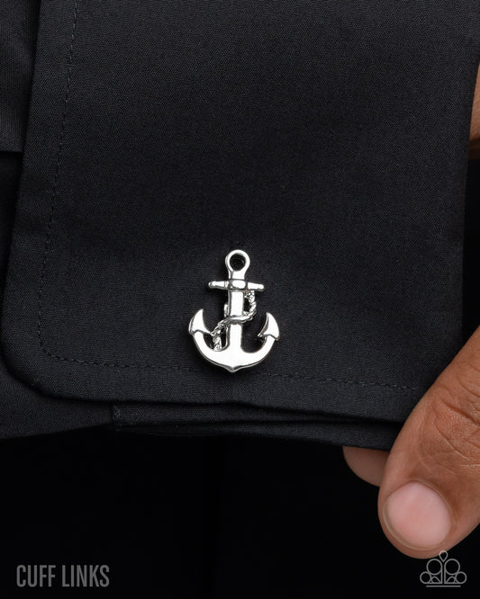 Admirable Anchor Silver Cuff Link