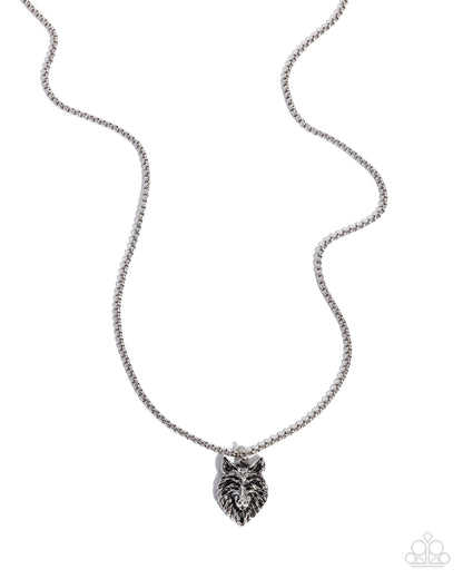 Alphas Call Silver Necklace - Paparazzi Accessories