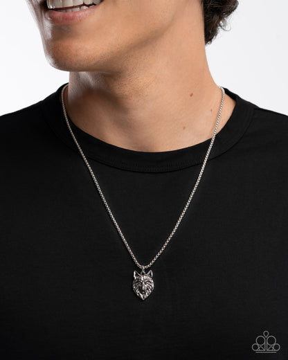 Alphas Call Silver Necklace - Paparazzi Accessories