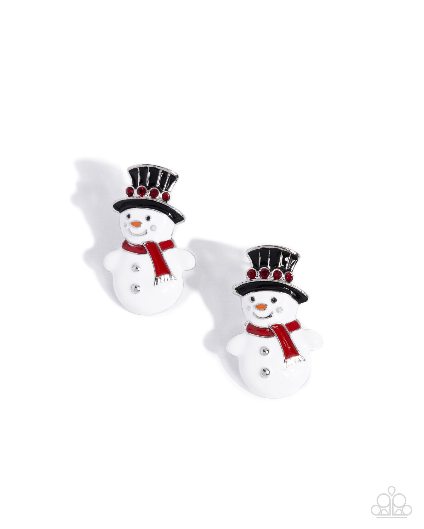 Frosty Flair Multi Snowman Post Earring - Paparazzi Accessories