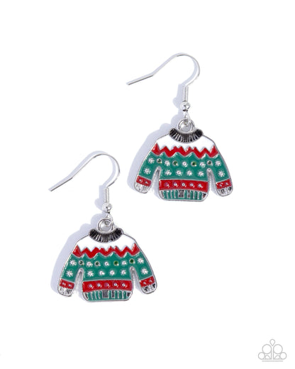 Sweater Season Multi Earring - Paparazzi Accessories
