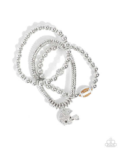 Football Flavor Brown Stretch Bracelet