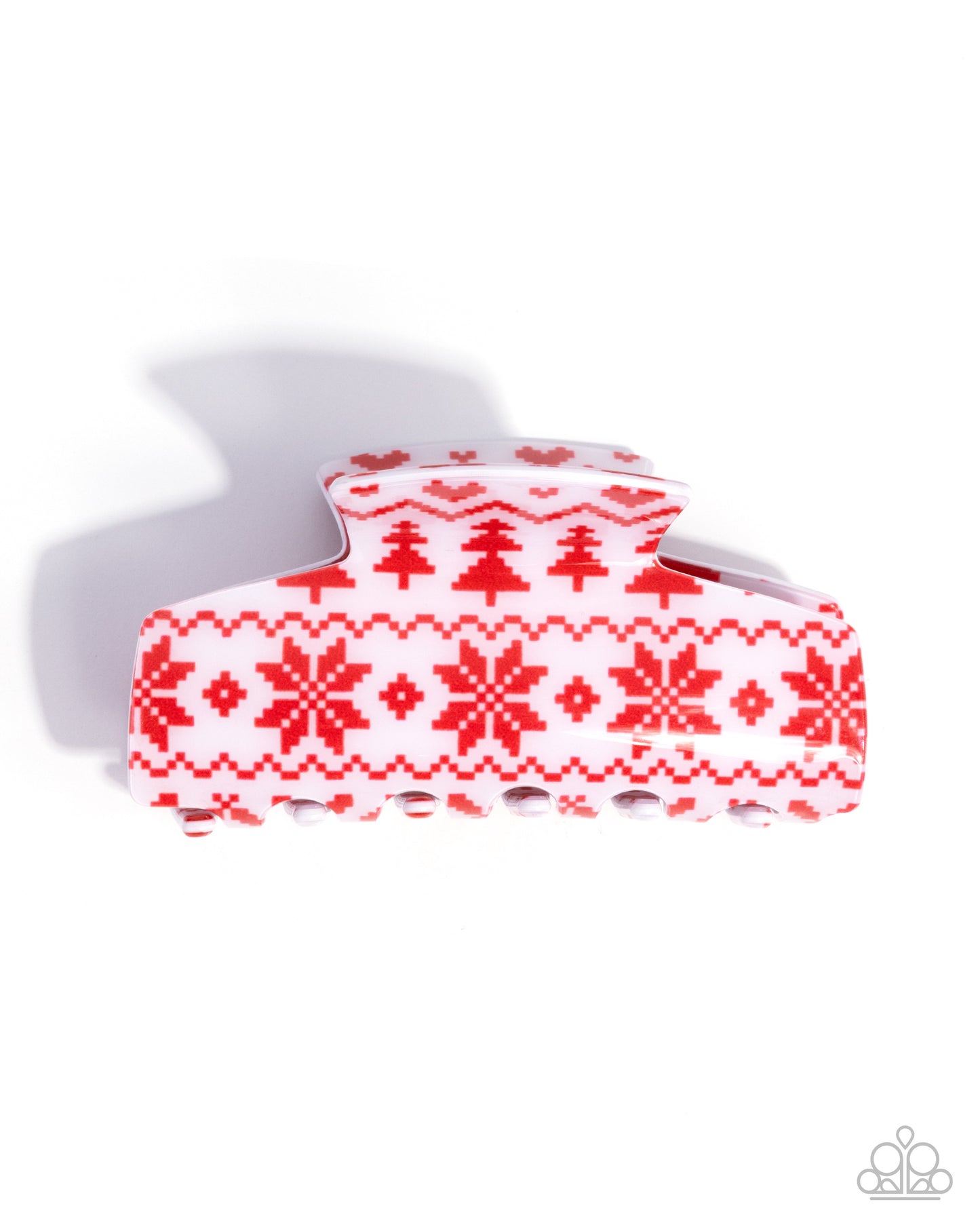 Sweater Style Red Hair Clip - Paparazzi Accessories