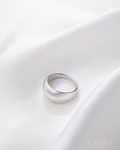 Silque Rhodium-Plated Ring - Cachet by Paparazzi