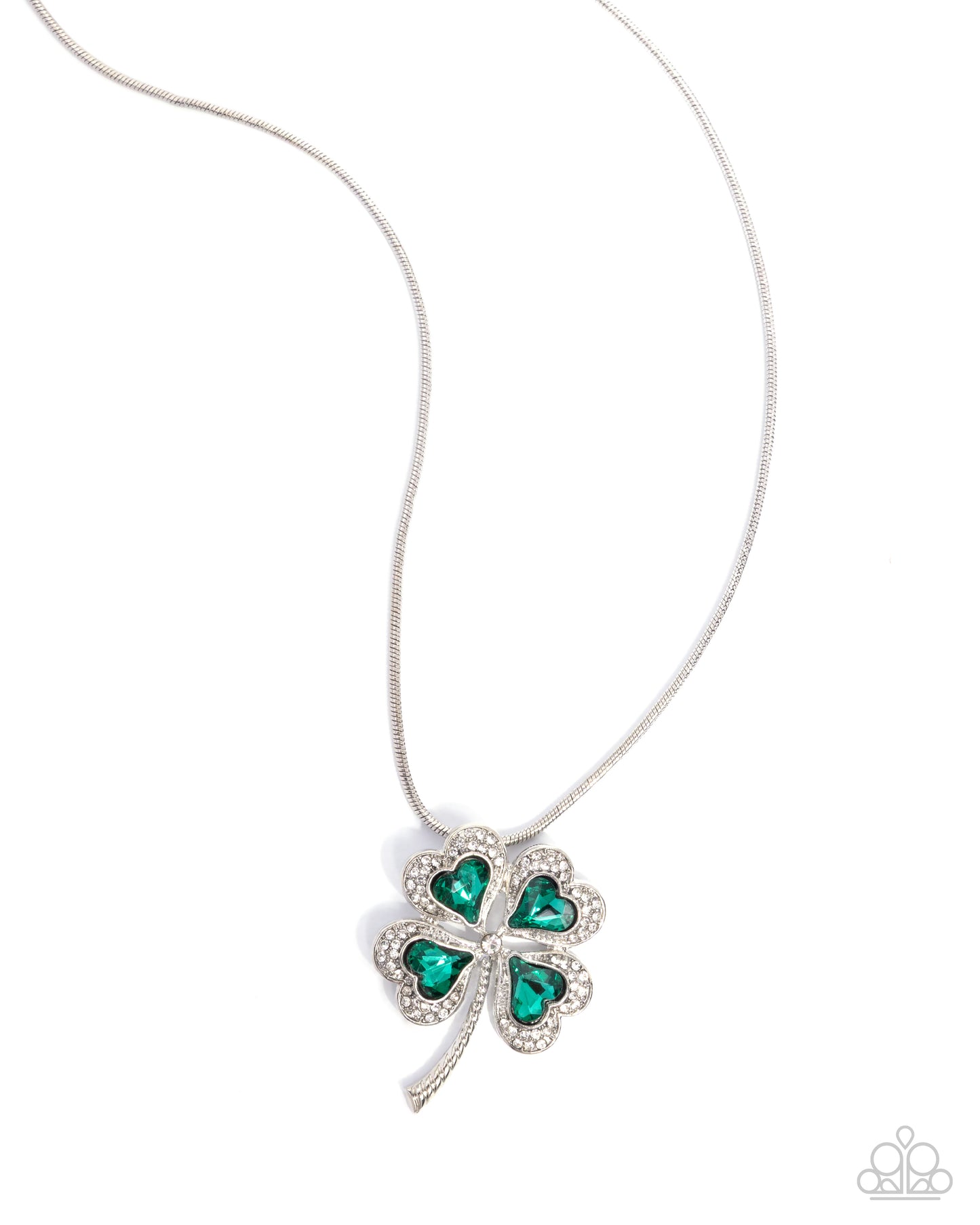 Fortunate Fashion Green Shamrock Necklace - Paparazzi Accessories